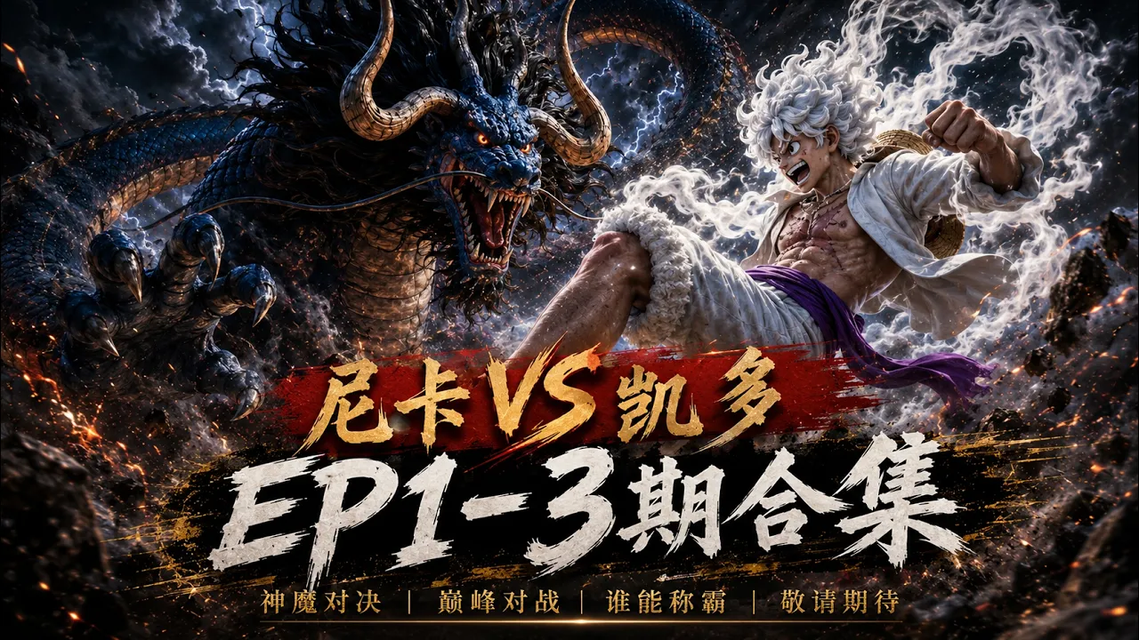 1-Kaido vs Sun God Nika — Wano Arc EP1-3 (1080P)